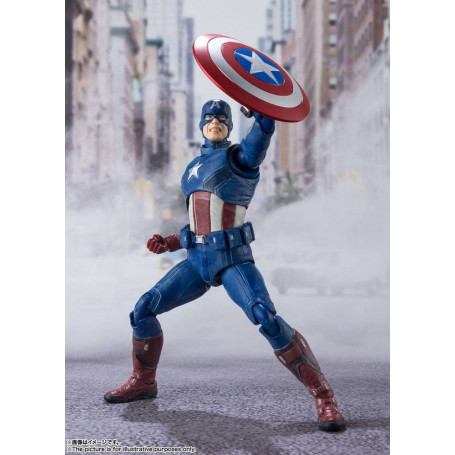 Bandai/Tamashii - Marvel - Vendicatori Assemblare CAPTAIN AMERICA - SH Figuarts SHF