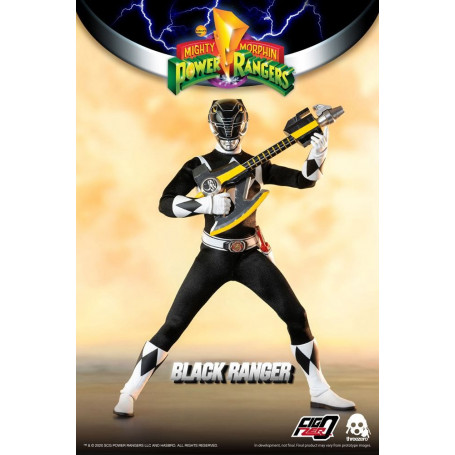 Tre 0 - Ranger nero - Mighty Morphin Power Rangers FigZero 1/6
