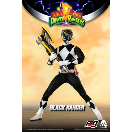 Tre 0 - Ranger nero - Mighty Morphin Power Rangers FigZero 1/6