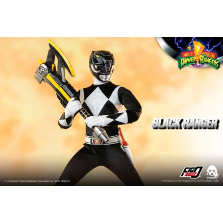 Tre 0 - Ranger nero - Mighty Morphin Power Rangers FigZero 1/6