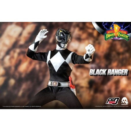 Tre 0 - Ranger nero - Mighty Morphin Power Rangers FigZero 1/6