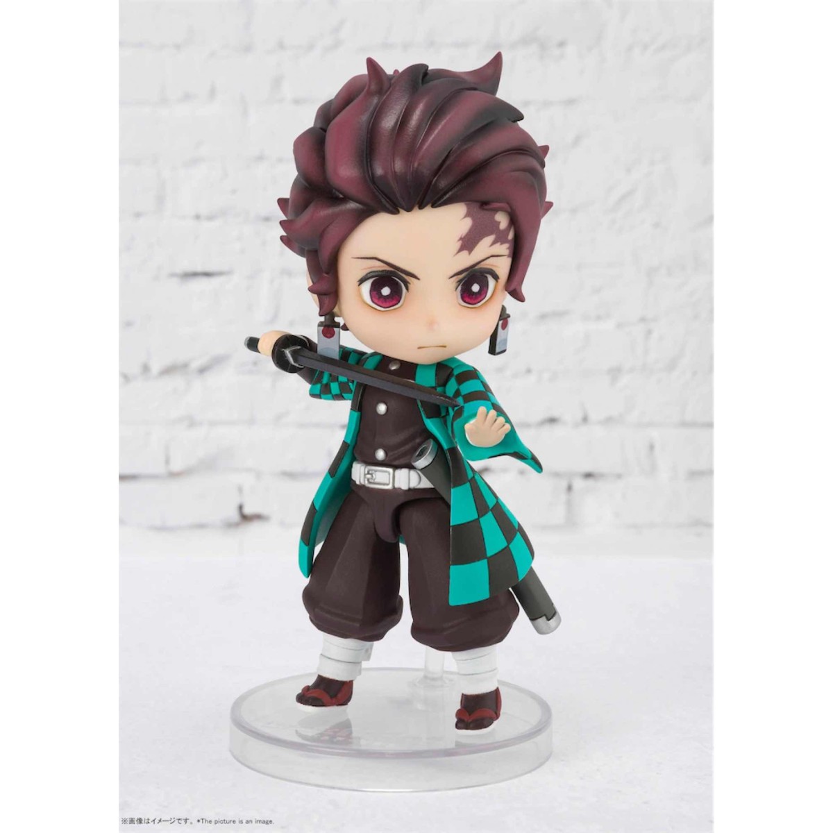 Figurina Bandai Figuarts MINI - TANJIRO KAMADO - Cacciatore di Demoni KIMETSU NO YAIBA