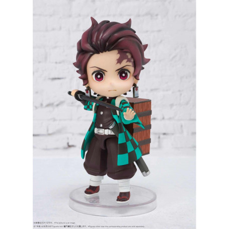 Figurina Bandai Figuarts MINI - TANJIRO KAMADO - Cacciatore di Demoni KIMETSU NO YAIBA