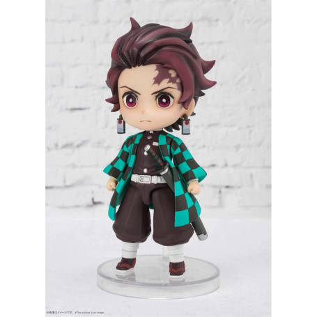 Figurina Bandai Figuarts MINI - TANJIRO KAMADO - Cacciatore di Demoni KIMETSU NO YAIBA