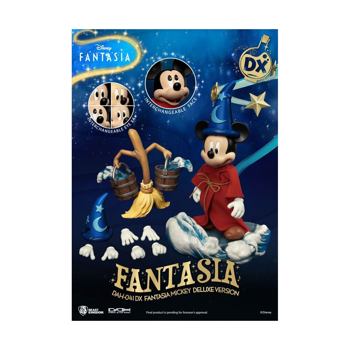 Regno delle bestie - Mickey Fantasia Deluxe Version - Action Heroes 1/9 dinamico action figure 1/9