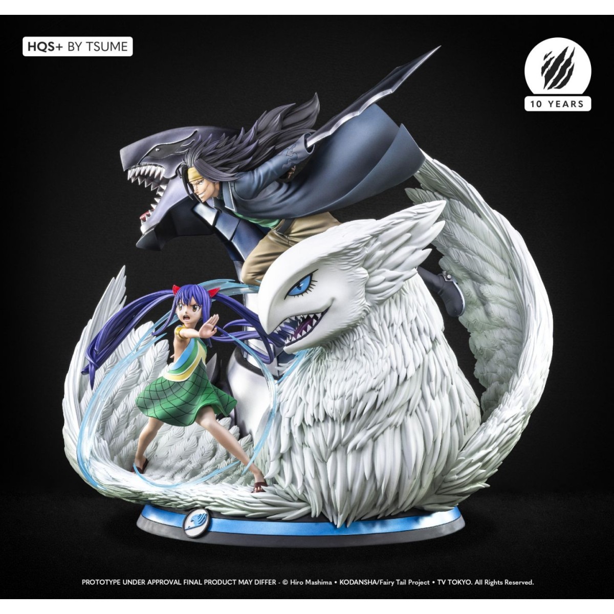 Tsume Statua Fata della Statua Tsume Coda di Fata Gajeel & Wendy HQS+