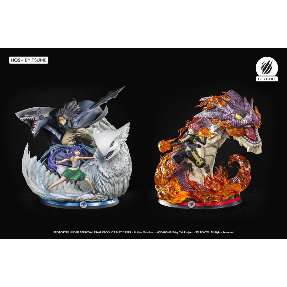Tsume Statua Fata della Statua Tsume Coda di Fata Gajeel & Wendy HQS+