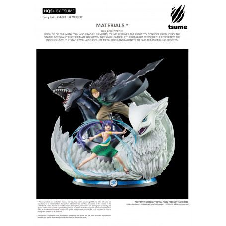 Tsume Statua Fata della Statua Tsume Coda di Fata Gajeel & Wendy HQS+