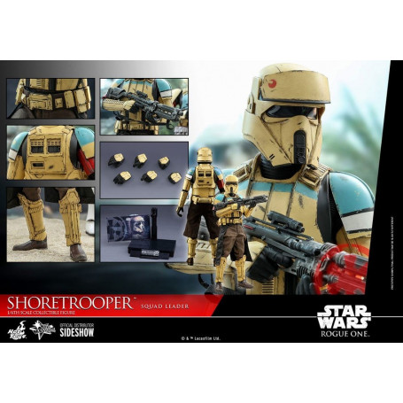Hot Toys Star Wars Rogue One -Shoretrooper Capo Squad Leader della squadra