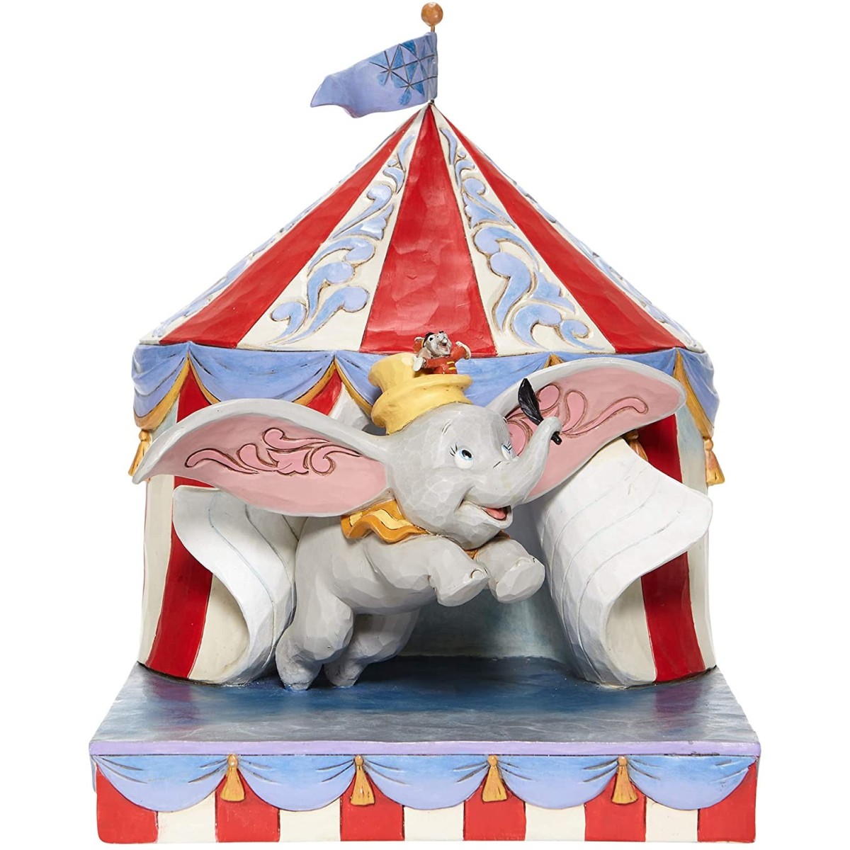 Enesco - Dumbo che vola fuori dalla tenda - Tradizione Disney di Jim Shore