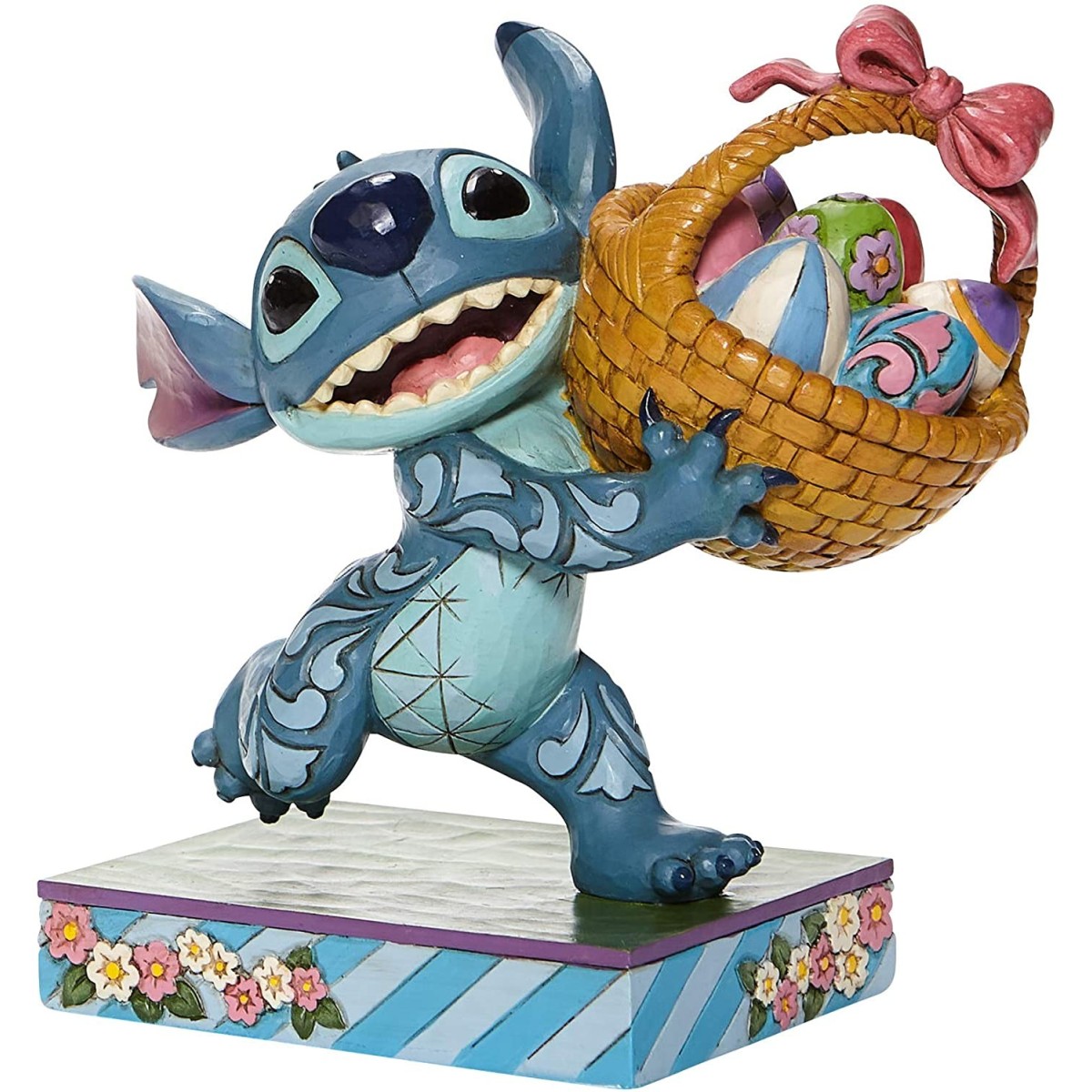 Disney Traditions Lilo e Stich - Stitch che corre con cestino di Pasqua