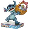 Disney Traditions Lilo e Stich - Stitch che corre con cestino di Pasqua