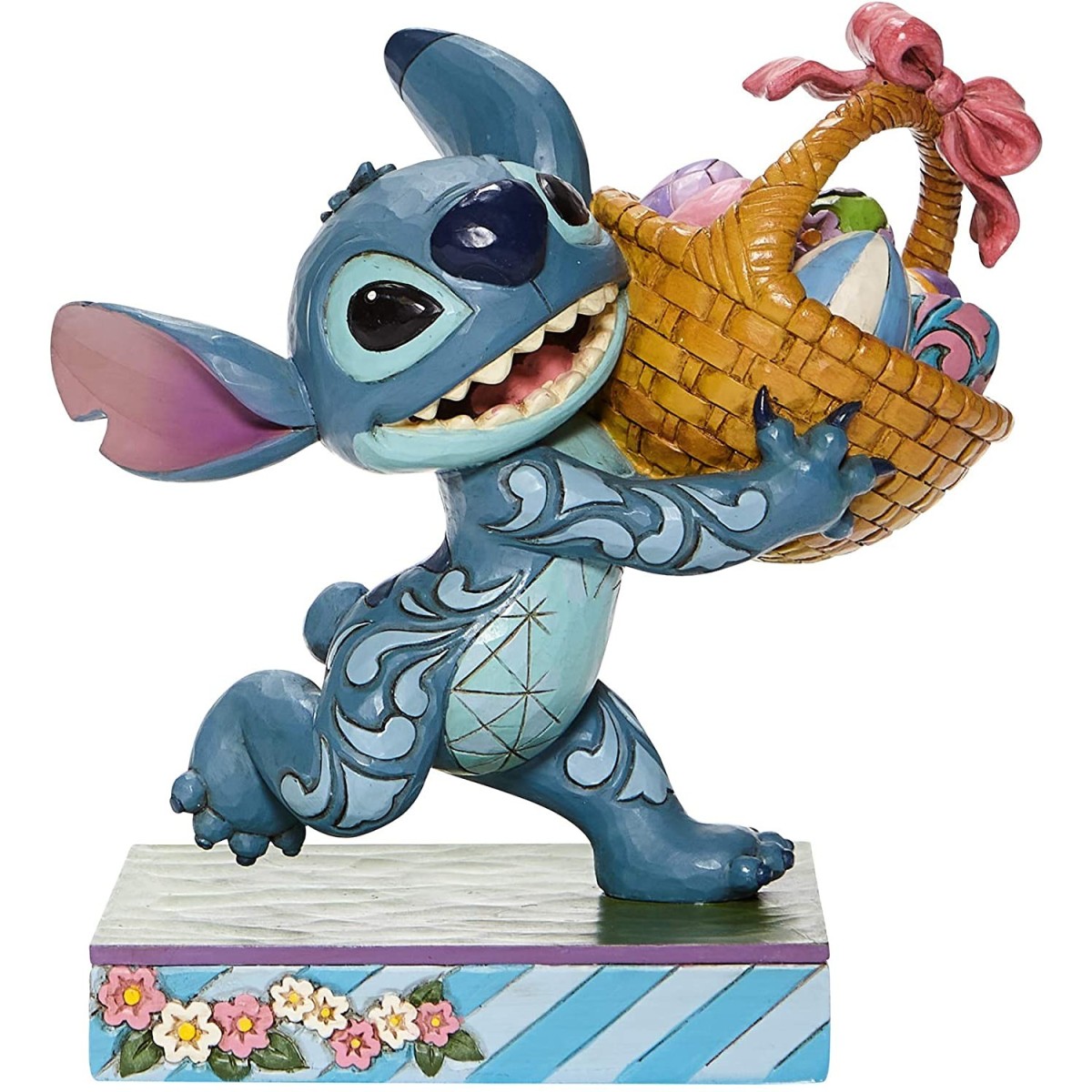 Disney Traditions Lilo e Stich - Stitch che corre con cestino di Pasqua
