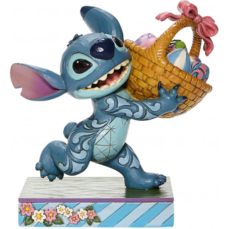 Disney Traditions Lilo e Stich - Stitch che corre con cestino di Pasqua