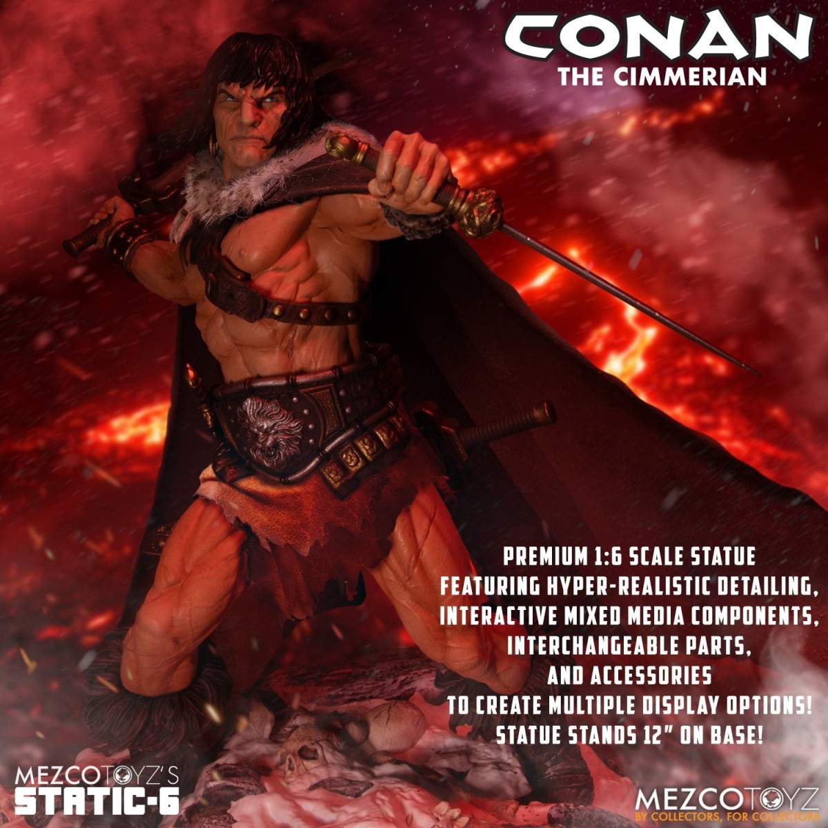 Mezco - Static 6 - Conan il cimmerio 1/6 statua