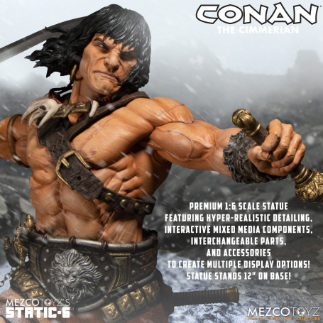 Mezco - Static 6 - Conan il cimmerio 1/6 statua
