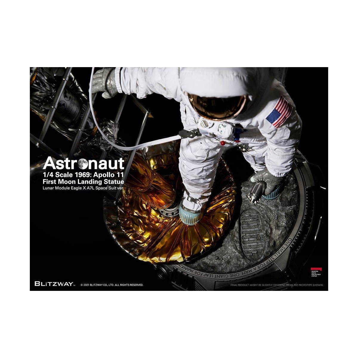 Blitzway - Astronauta Apollo 11: LM-5 A7L ver. 1/4 - Hybrid Superb Scale
