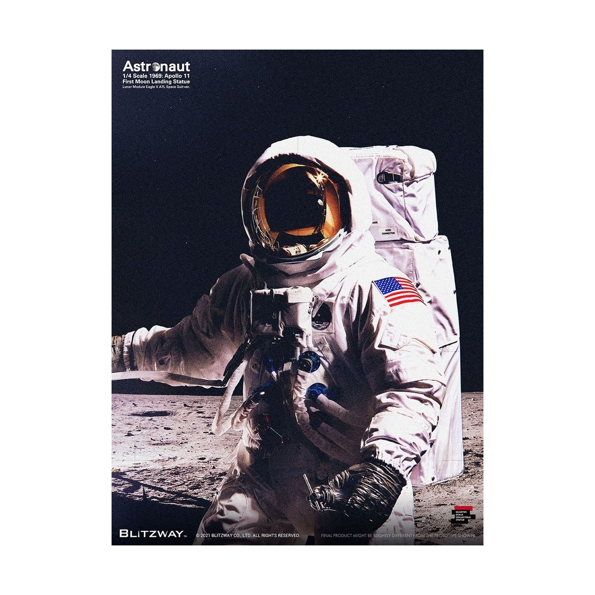 Blitzway - Astronauta Apollo 11: LM-5 A7L ver. 1/4 - Hybrid Superb Scale