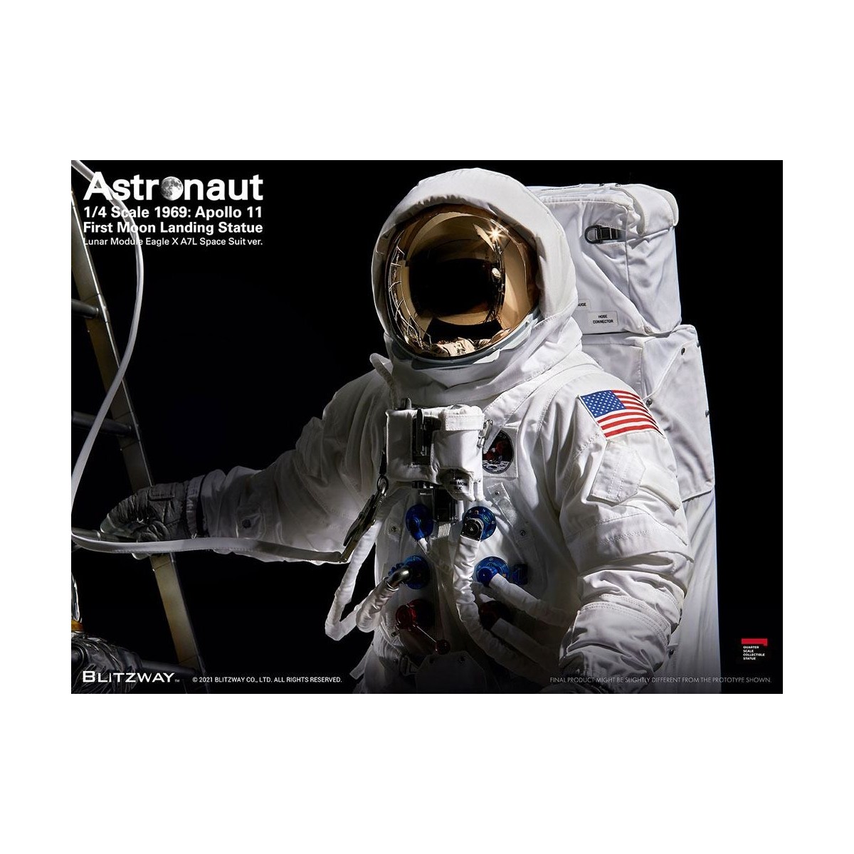 Blitzway - Astronauta Apollo 11: LM-5 A7L ver. 1/4 - Hybrid Superb Scale