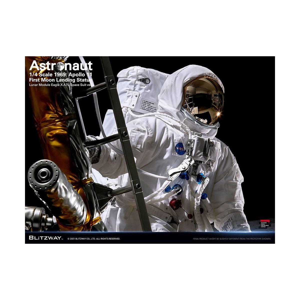 Blitzway - Astronauta Apollo 11: LM-5 A7L ver. 1/4 - Hybrid Superb Scale
