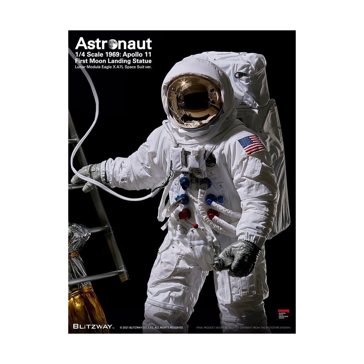 Blitzway - Astronauta Apollo 11: LM-5 A7L ver. 1/4 - Hybrid Superb Scale