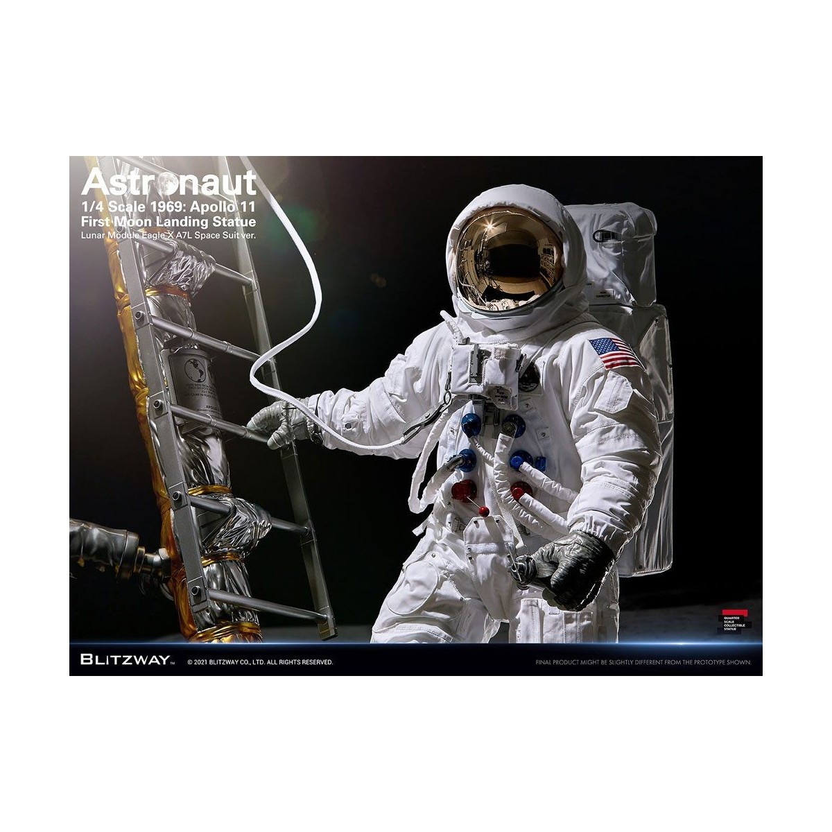 Blitzway - Astronauta Apollo 11: LM-5 A7L ver. 1/4 - Hybrid Superb Scale