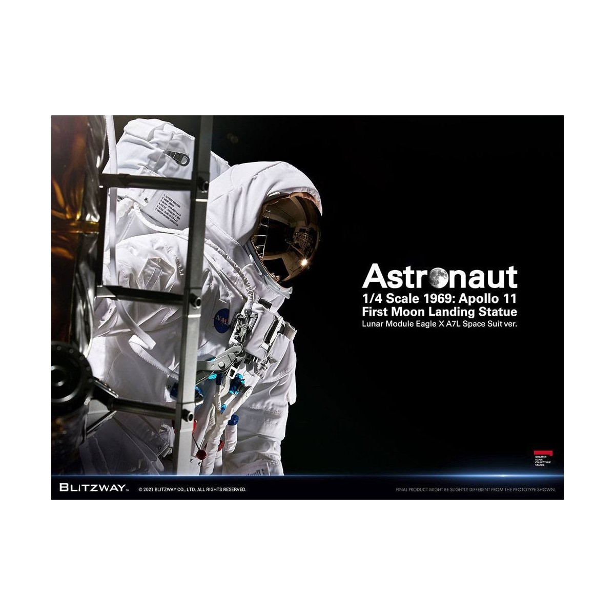 Blitzway - Astronauta Apollo 11: LM-5 A7L ver. 1/4 - Hybrid Superb Scale