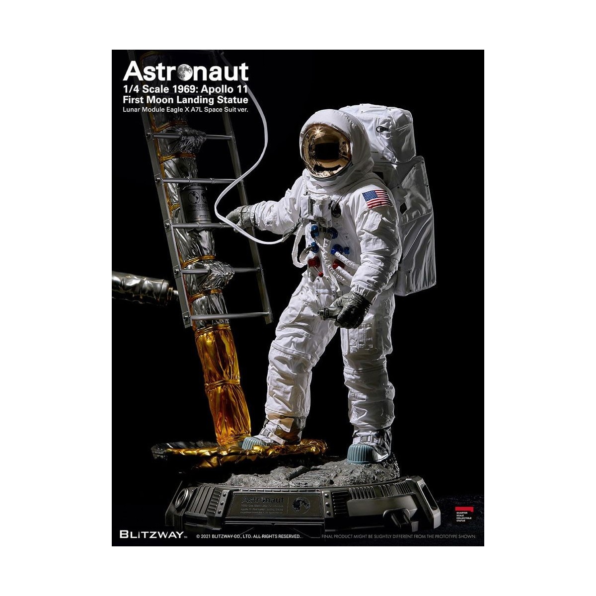 Blitzway - Astronauta Apollo 11: LM-5 A7L ver. 1/4 - Hybrid Superb Scale