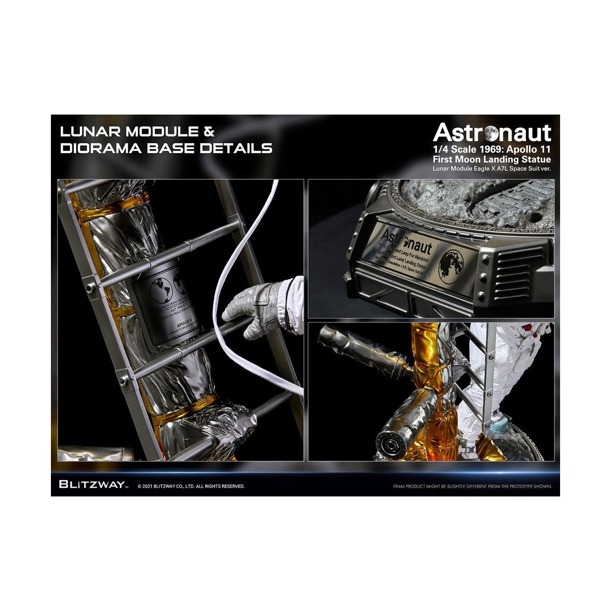 Blitzway - Astronauta Apollo 11: LM-5 A7L ver. 1/4 - Hybrid Superb Scale