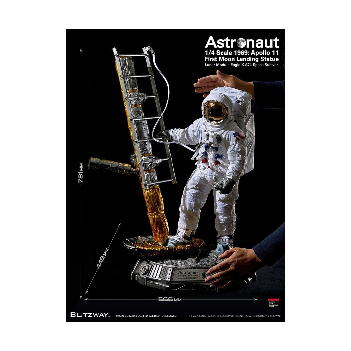 Blitzway - Astronauta Apollo 11: LM-5 A7L ver. 1/4 - Hybrid Superb Scale