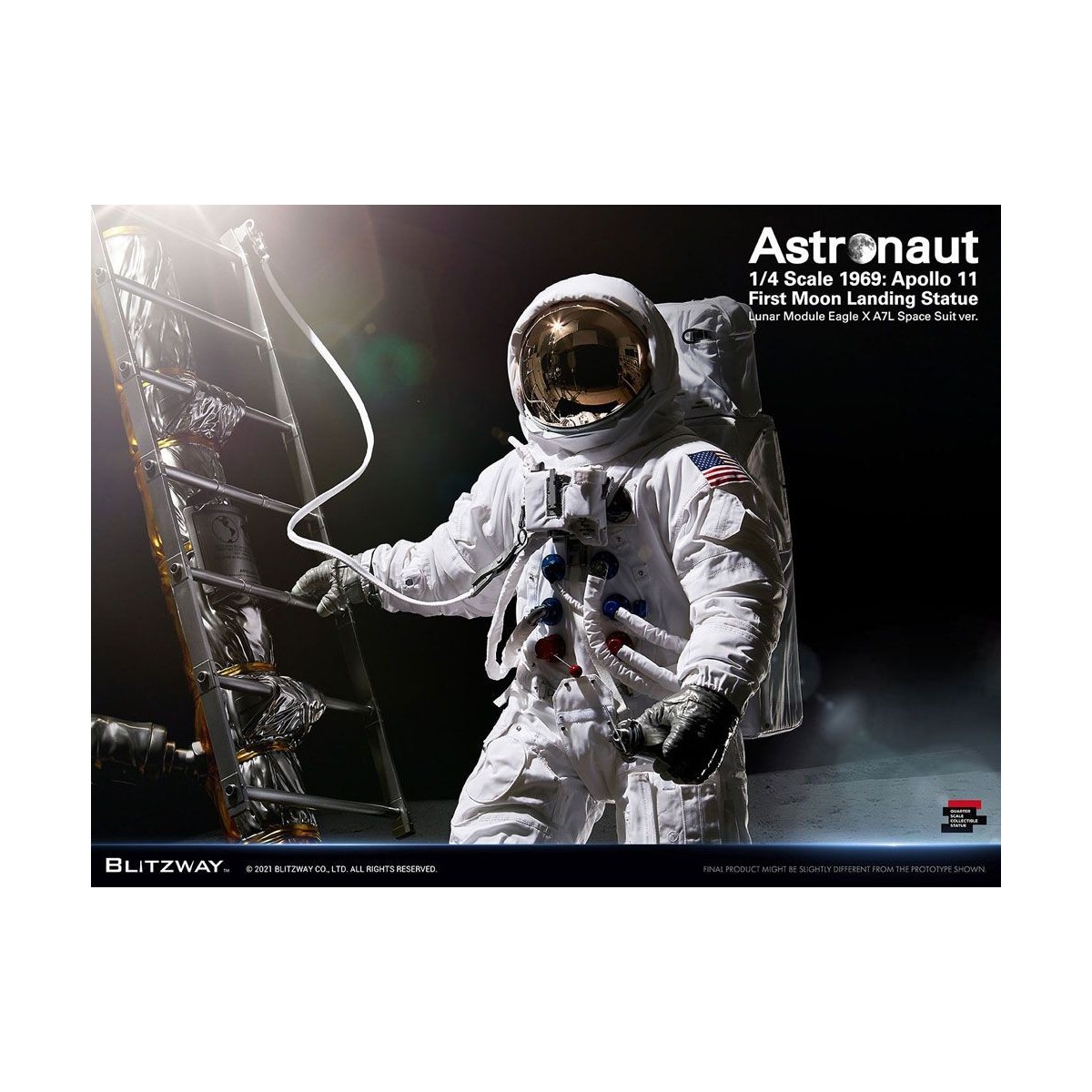 Blitzway - Astronauta Apollo 11: LM-5 A7L ver. 1/4 - Hybrid Superb Scale