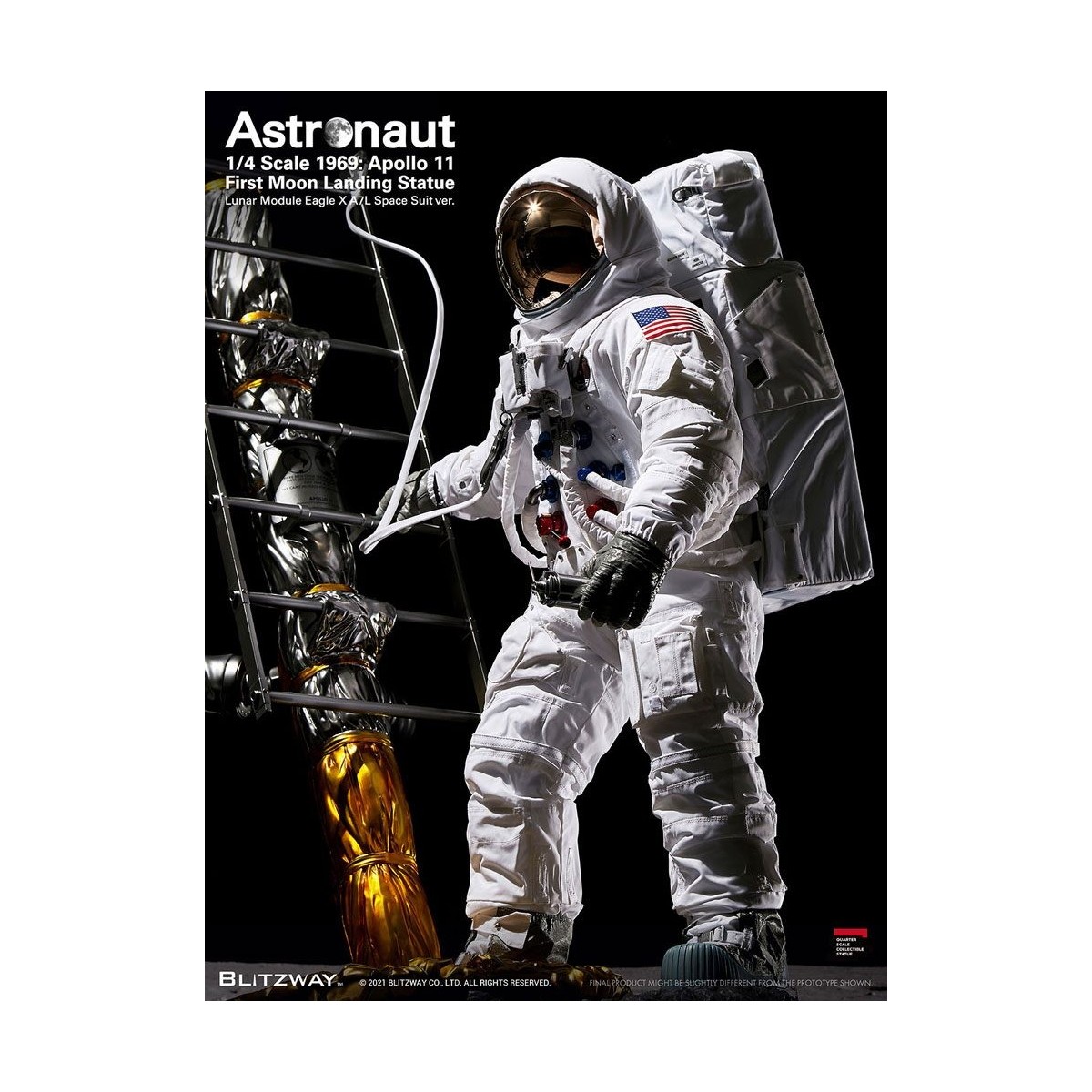 Blitzway - Astronauta Apollo 11: LM-5 A7L ver. 1/4 - Hybrid Superb Scale