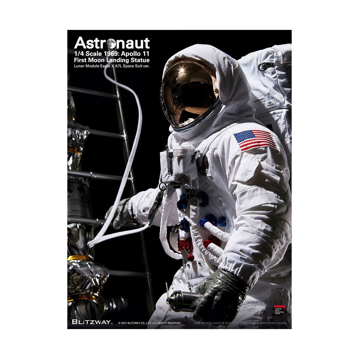 Blitzway - Astronauta Apollo 11: LM-5 A7L ver. 1/4 - Hybrid Superb Scale