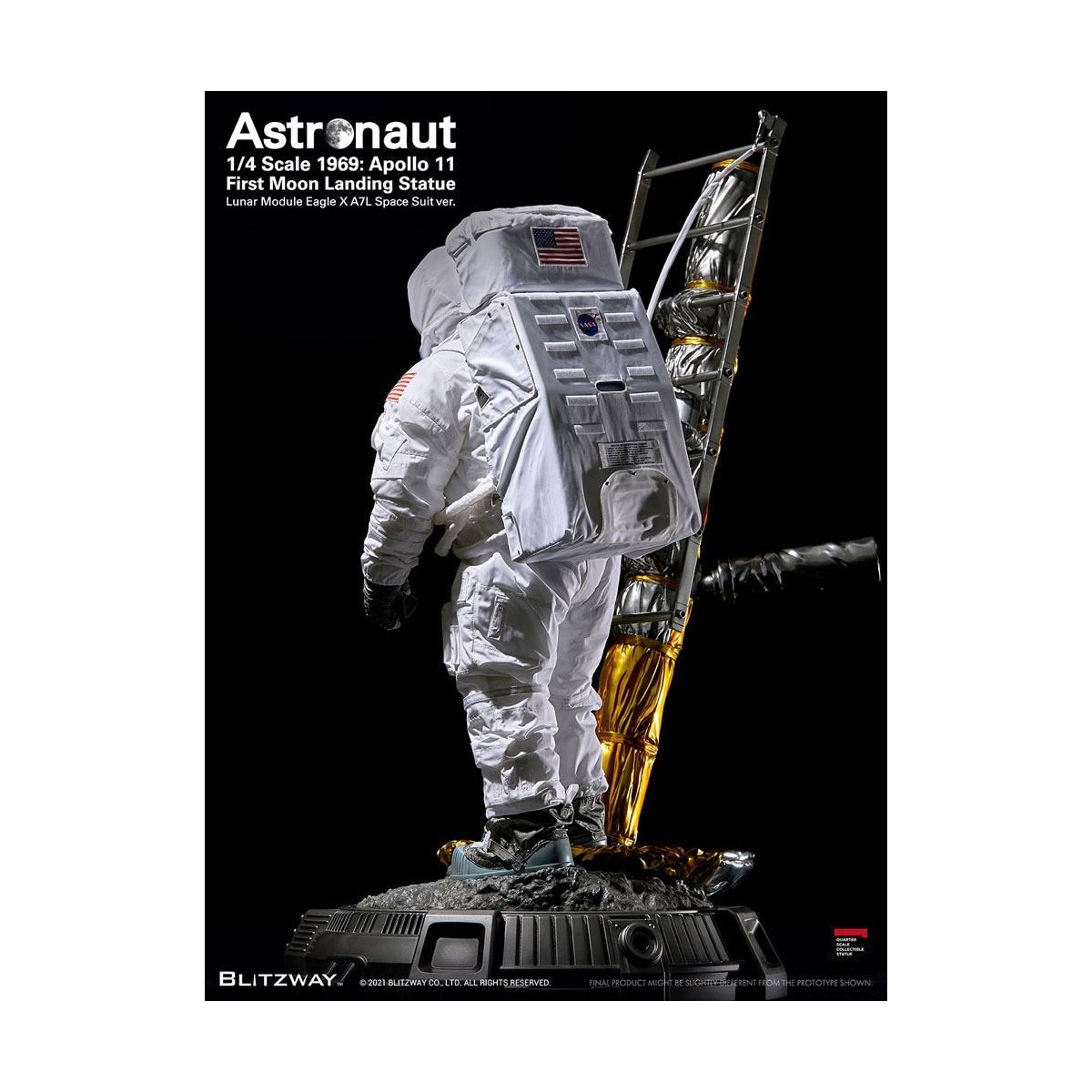 Blitzway - Astronauta Apollo 11: LM-5 A7L ver. 1/4 - Hybrid Superb Scale