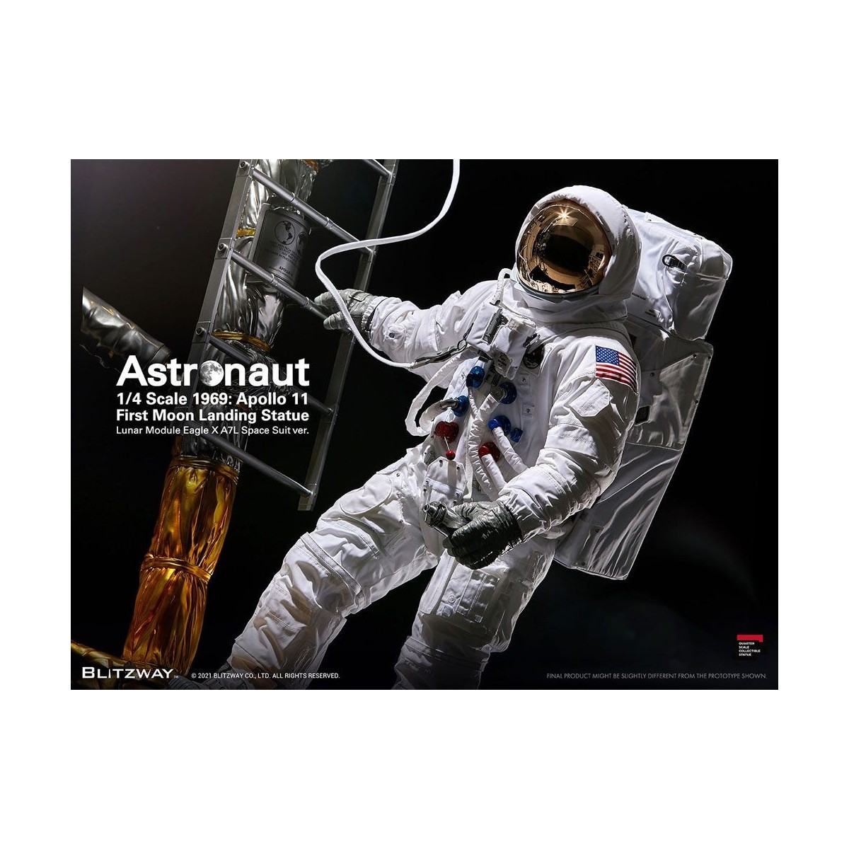 Blitzway - Astronauta Apollo 11: LM-5 A7L ver. 1/4 - Hybrid Superb Scale