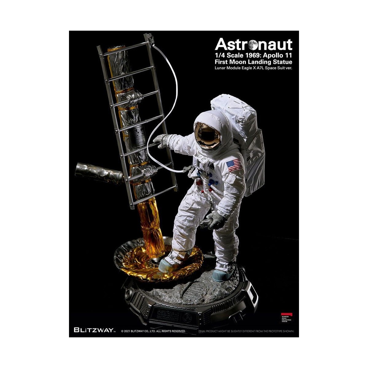 Blitzway - Astronauta Apollo 11: LM-5 A7L ver. 1/4 - Hybrid Superb Scale