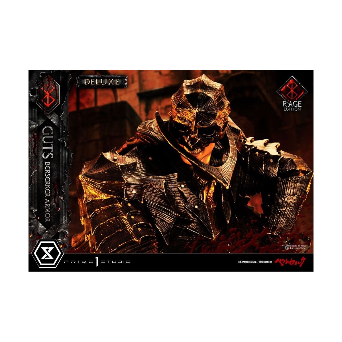 Prime 1 Studio Berserk - Armatura Berserker Guts "Rage Edition" 1/4 - Versione Deluxe