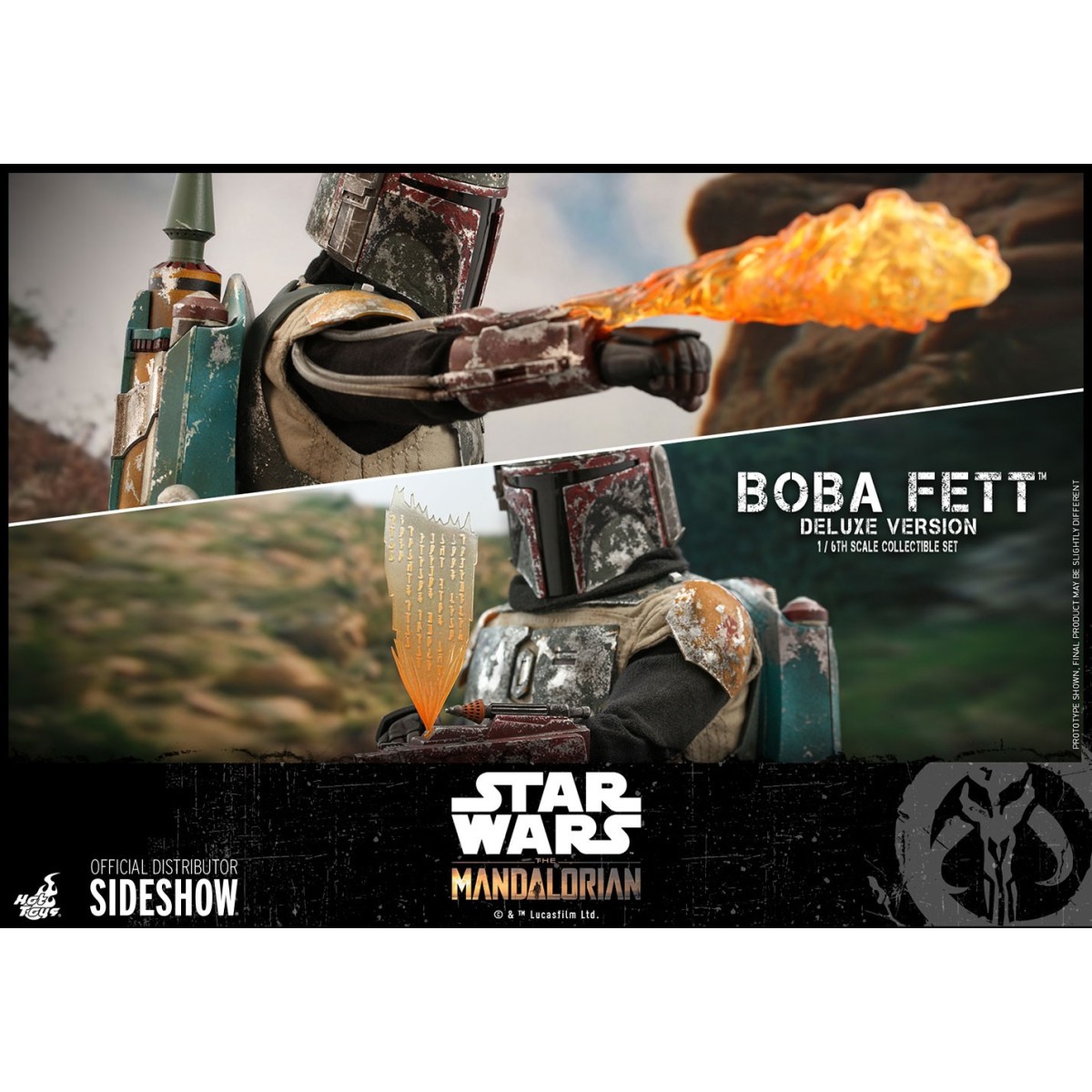 Hot Toys Star Wars The Mandalorian Boba Fett Deluxe Version 1/6 Movie Masterpiece