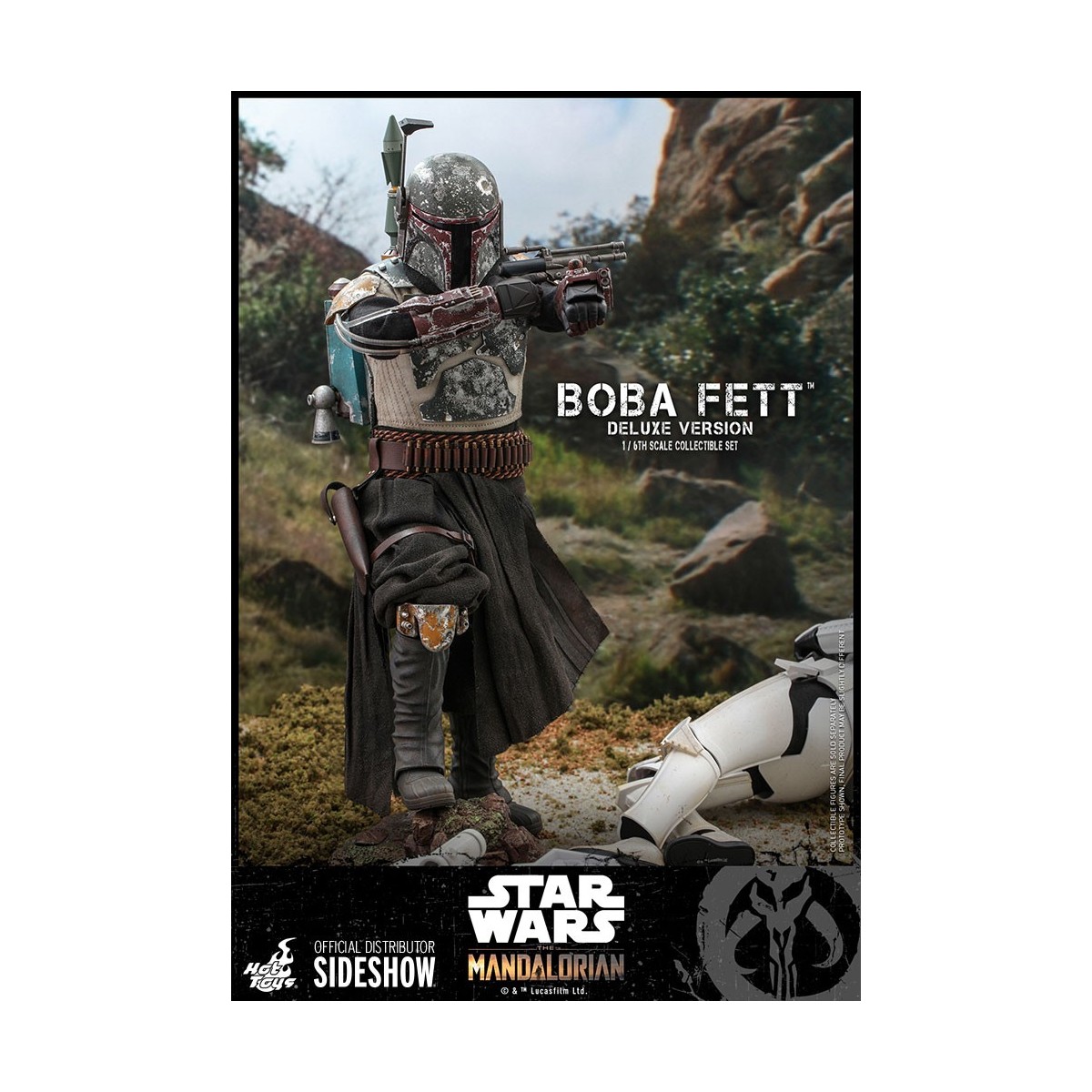 Hot Toys Star Wars The Mandalorian Boba Fett Deluxe Version 1/6 Movie Masterpiece