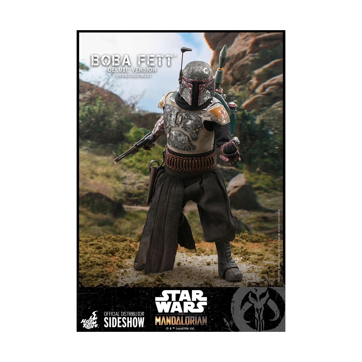 Hot Toys Star Wars The Mandalorian Boba Fett Deluxe Version 1/6 Movie Masterpiece