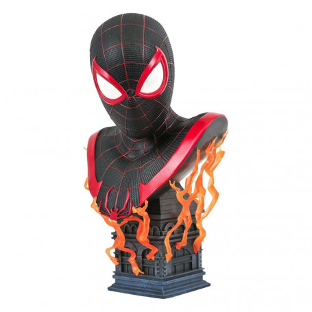 Diamond Select Toys - Busto Gamerverse Miles Morales - LEGENDS IN 3D - Marvel