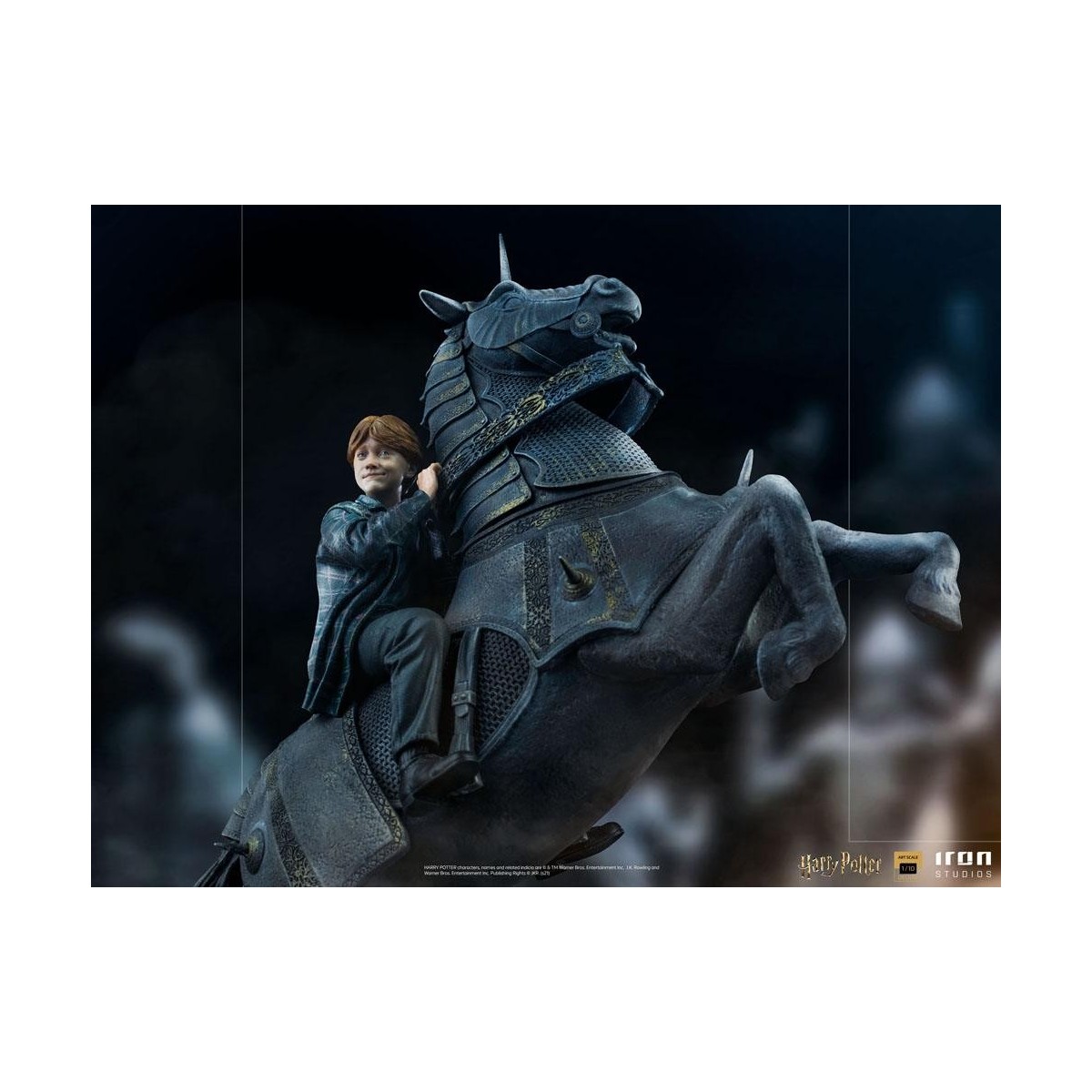 Iron Studios - Harry Potter - Ron Weasley al Mago Scacchi BDS Deluxe Art Scale 1/10