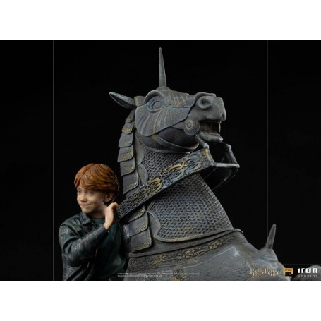 Iron Studios - Harry Potter - Ron Weasley al Mago Scacchi BDS Deluxe Art Scale 1/10