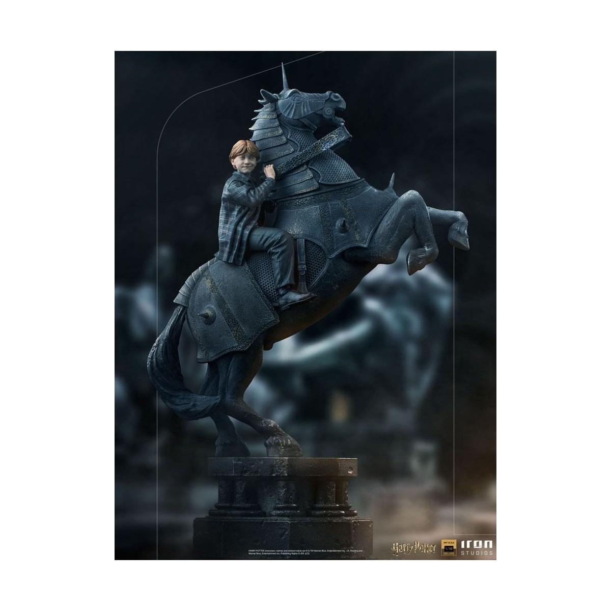 Iron Studios - Harry Potter - Ron Weasley al Mago Scacchi BDS Deluxe Art Scale 1/10