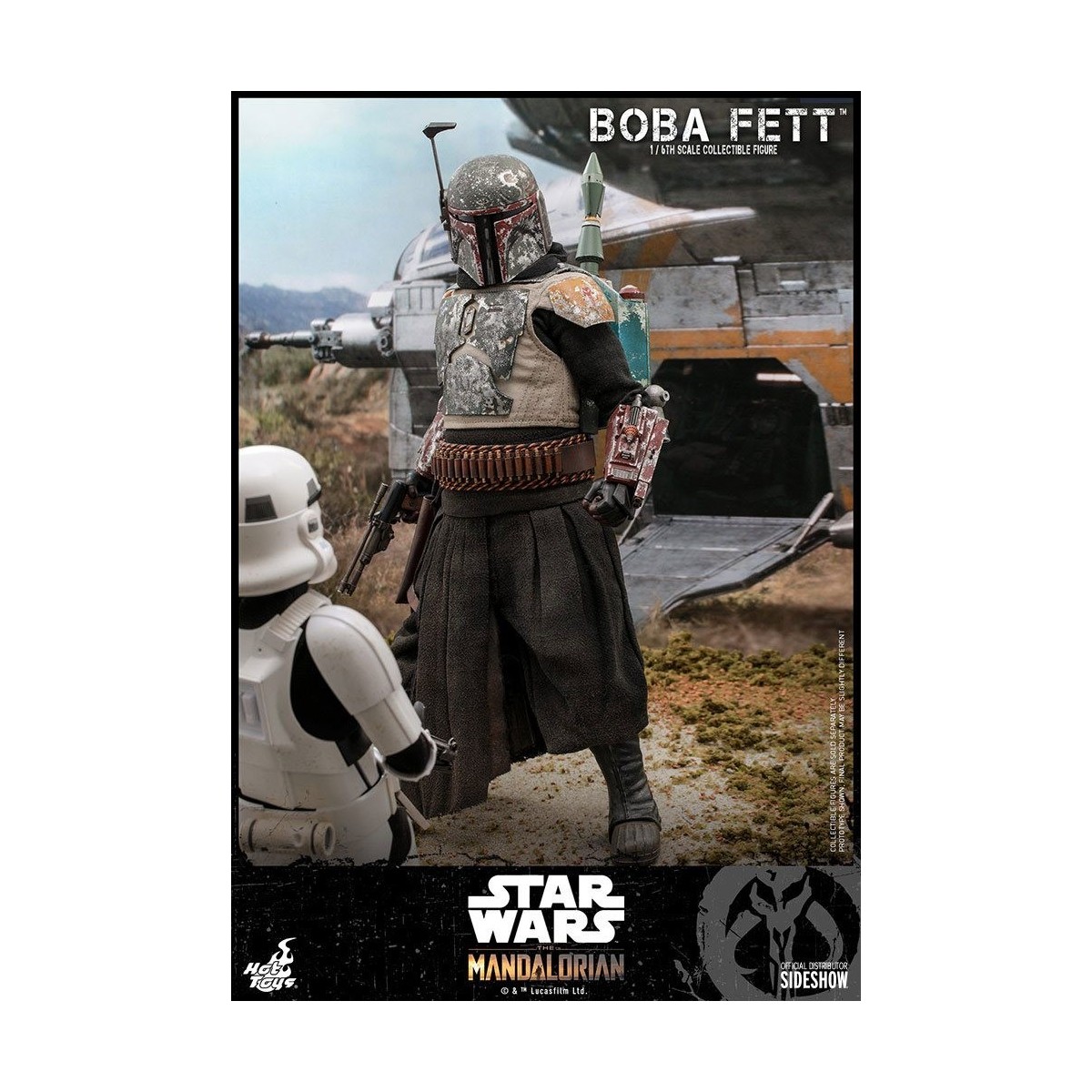 Hot Toys Star Wars The Mandalorian Boba Fett Deluxe Version 1/6 Movie Masterpiece