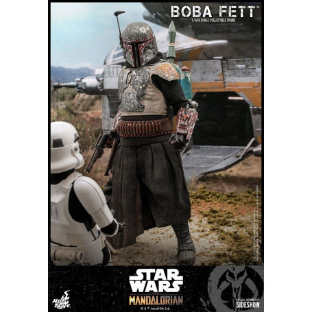 Hot Toys Star Wars The Mandalorian Boba Fett Deluxe Version 1/6 Movie Masterpiece