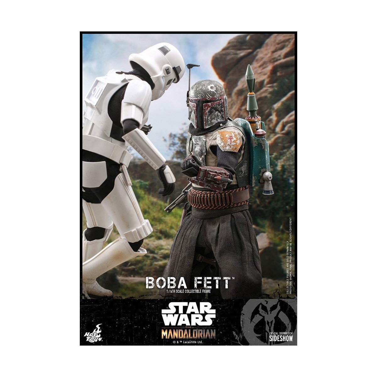 Hot Toys Star Wars The Mandalorian Boba Fett Deluxe Version 1/6 Movie Masterpiece