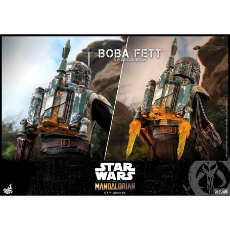 Hot Toys Star Wars The Mandalorian Boba Fett Deluxe Version 1/6 Movie Masterpiece
