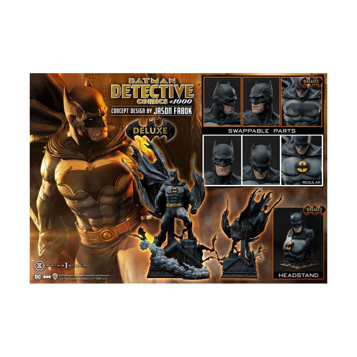Prime 1 Studio - Batman Detective Comics 1000 Concept Design di Jason Fabok DX Bonus Ver
