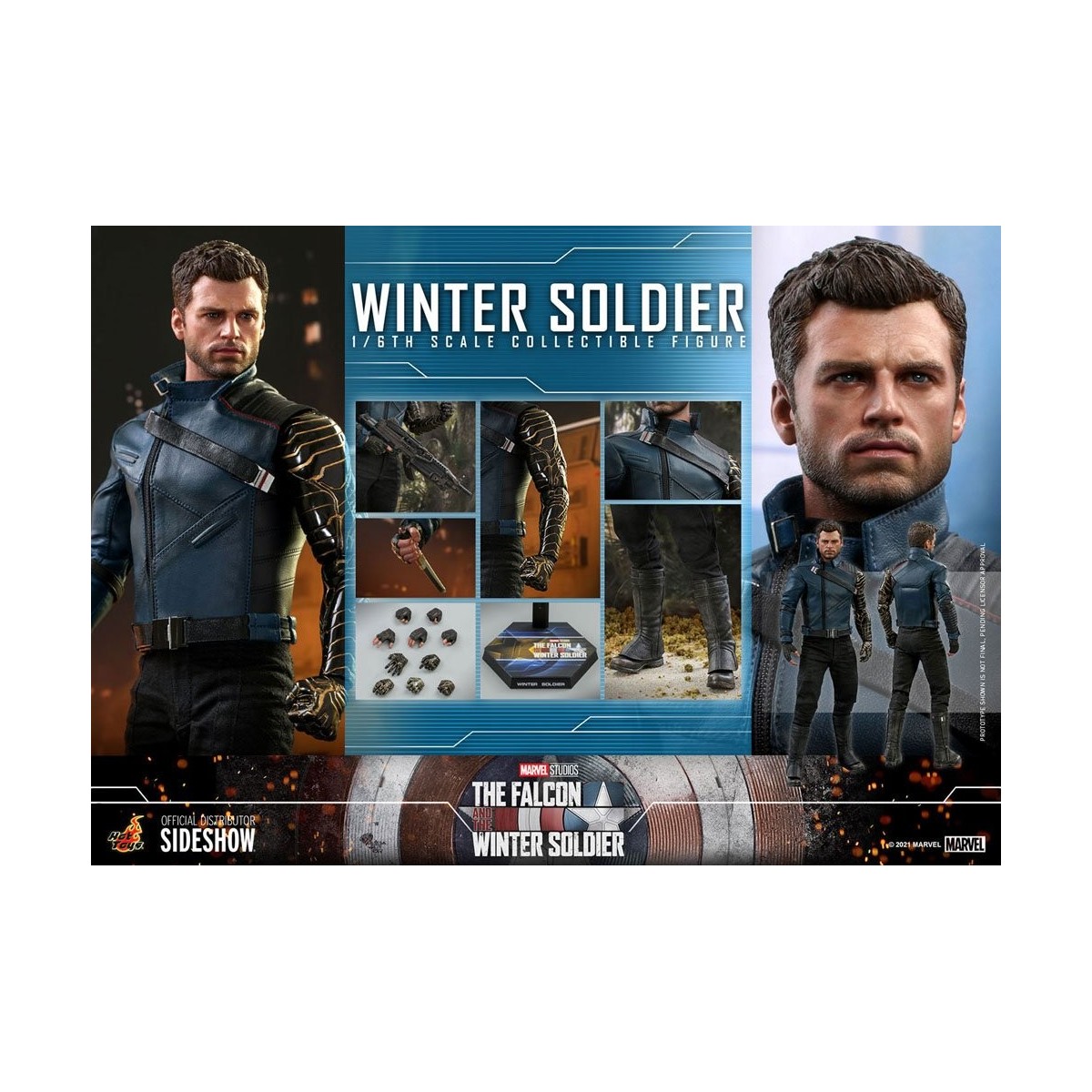 Hot Toys Marvel - Winter Soldier 1/6 - Il Falcon e il Soldato d'Inverno